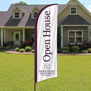 open house feather flag